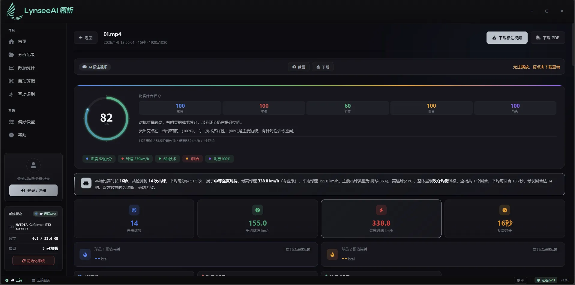 智能报告生成 - 综合评分 82